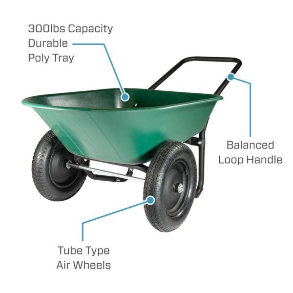 Dual Poly Tray Wheelbarrow - Image 4