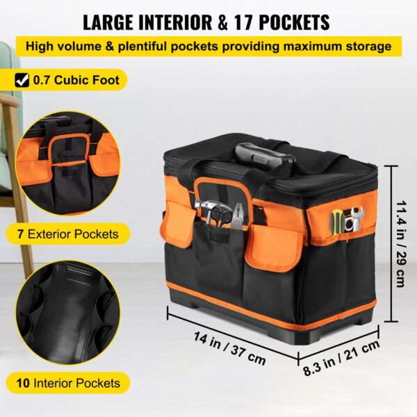 Portable 17-Pocket Tool Bag for Electrician and Repair - Image 8