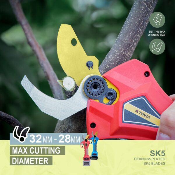 400W Brushless Cordless Electric Pruning Shears with Lithium Battery - Image 4