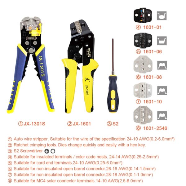 Multifunctional Ratcheting Wire Crimpers - Image 7