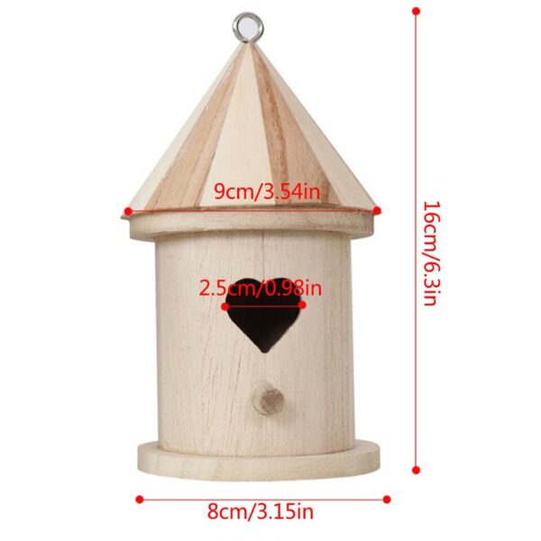 Creative Wooden Bird House - Image 6