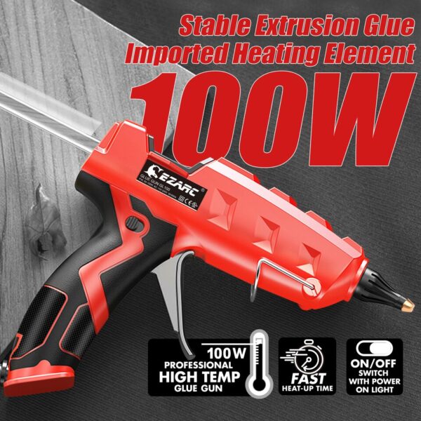 Heavy Duty Hot Melt Glue Gun with Adhesive Sticks - Image 4