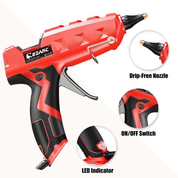 Heavy Duty Hot Melt Glue Gun with Adhesive Sticks