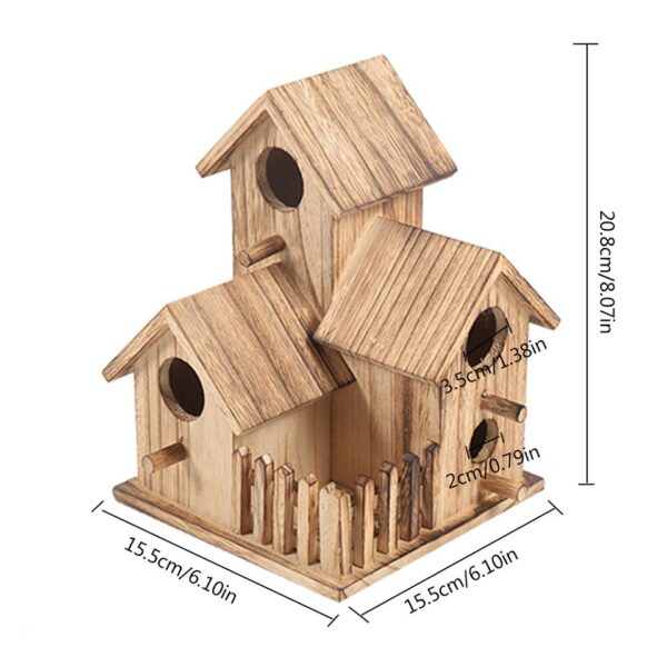 Creative Wooden Bird House - Image 10