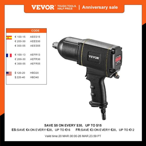 3/4" Pneumatic Impact Wrench with Huge Torque - Image 2