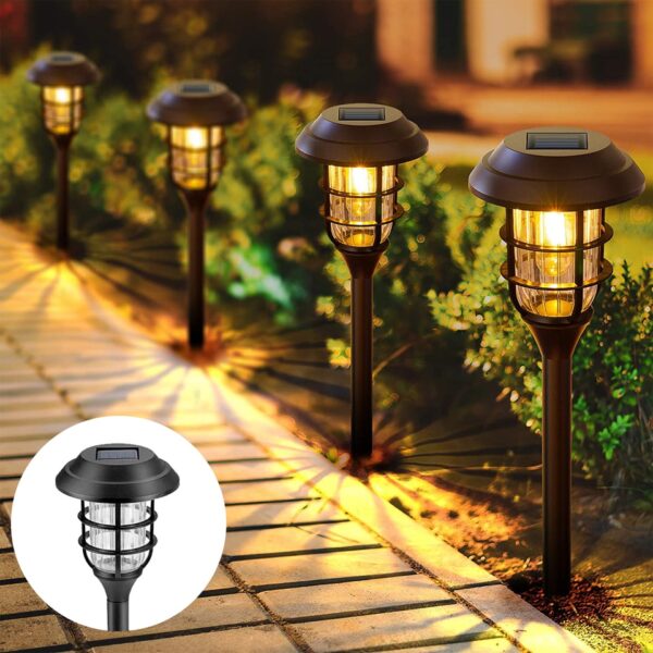 6 Pcs Solar Walkway Lights