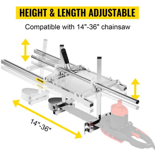 Chainsaw Mill for Portable Wood Lumber Cutting