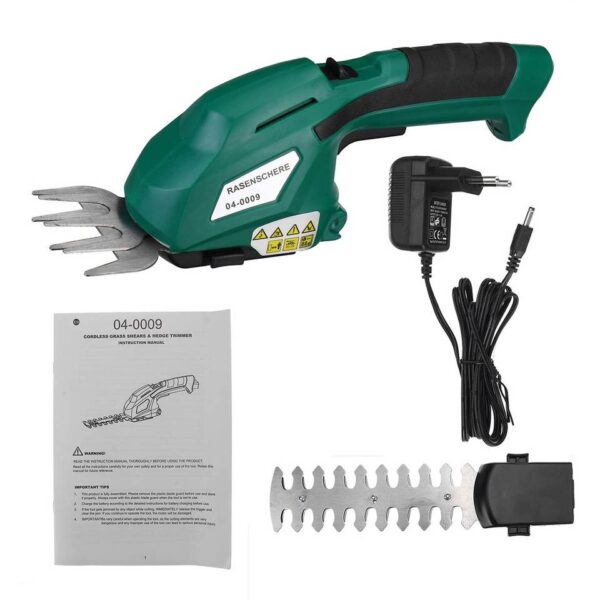 2-in-1 Grass and Hedge Trimmer with Rechargeable Battery - Image 4