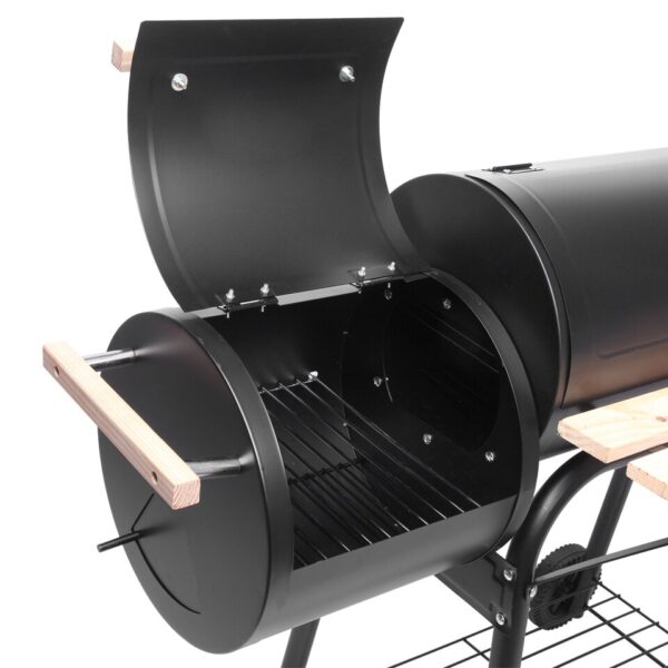 Outdoor Oil Drum Charcoal Grill - Image 6