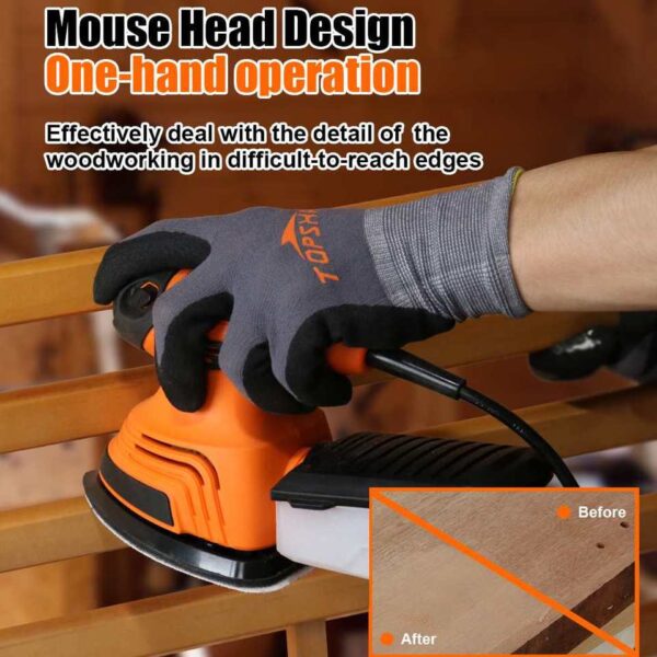 Electric Mouse Sander with Dust Collection Box - Image 5