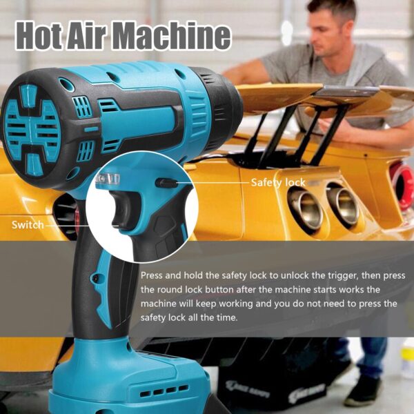 Cordless Heat Gun with Adjustable Temperatures - Image 4