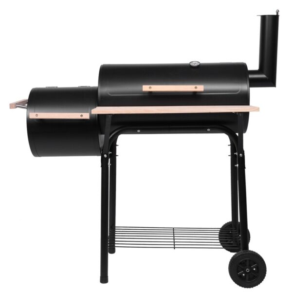 Outdoor Oil Drum Charcoal Grill - Image 4