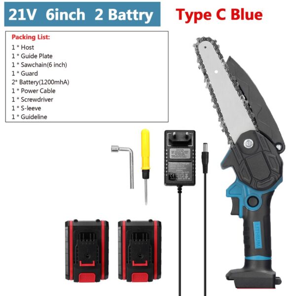 Portable Rechargeable Electric Pruning Saw for Woodworking and Garden - Image 15