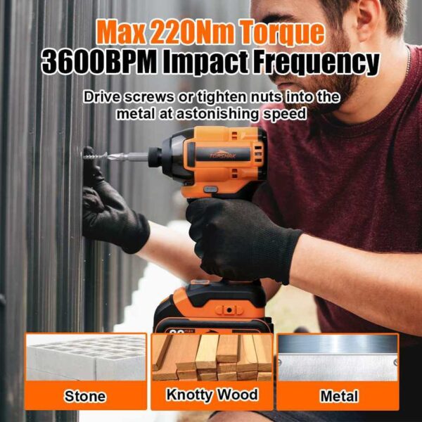 Cordless Impact Driver with LED Light - Image 5