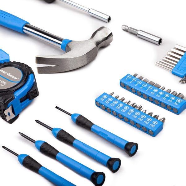 39-Piece Blue Household Tool Set with Storage Case - Image 5