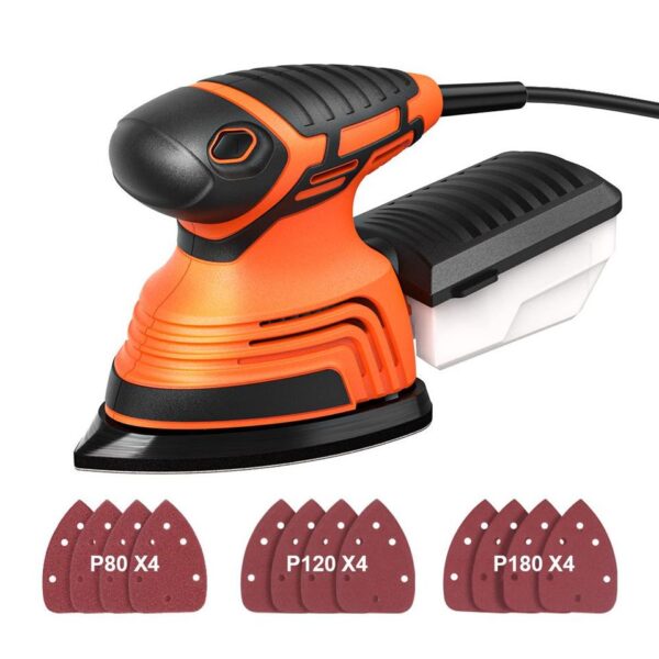 Electric Mouse Sander with Dust Collection Box