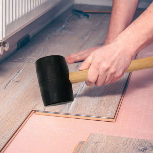 Rubber Mallet with Wood Handle for Flooring - Image 3