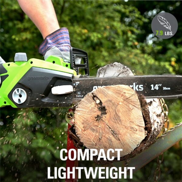 Greenworks 105 Amp 14-inch Corded Electric Chainsaw - Image 2