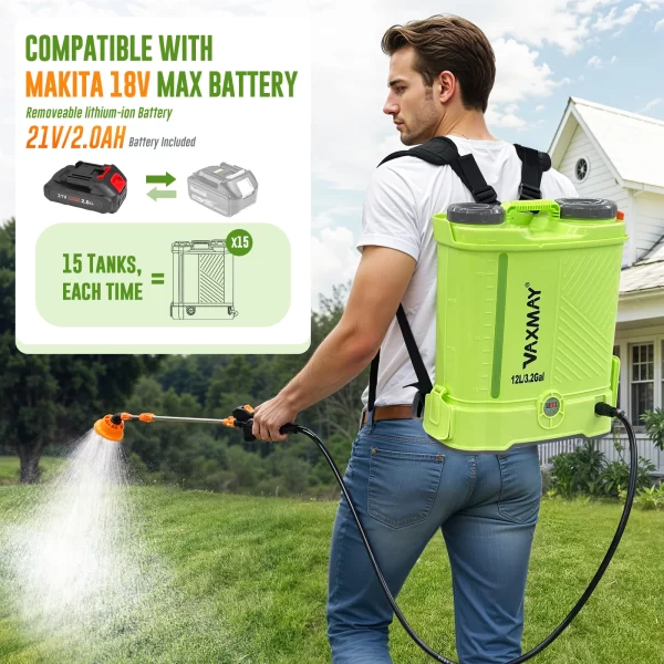 VAXMAY Garden Pesticide Sprayer  Power Sprayer 12L - Image 6