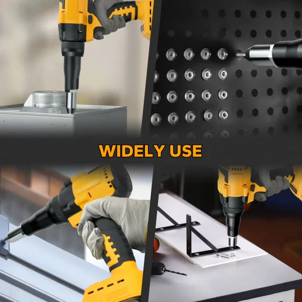 Brushless Electric Rivet Gun 2.4mm-4.8mm for Dewalt 20V Battery (No Battery) - Image 10