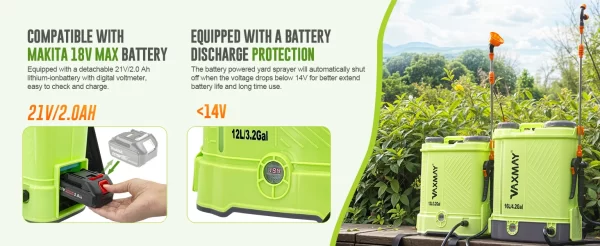 VAXMAY Garden Pesticide Sprayer  Power Sprayer 12L - Image 9