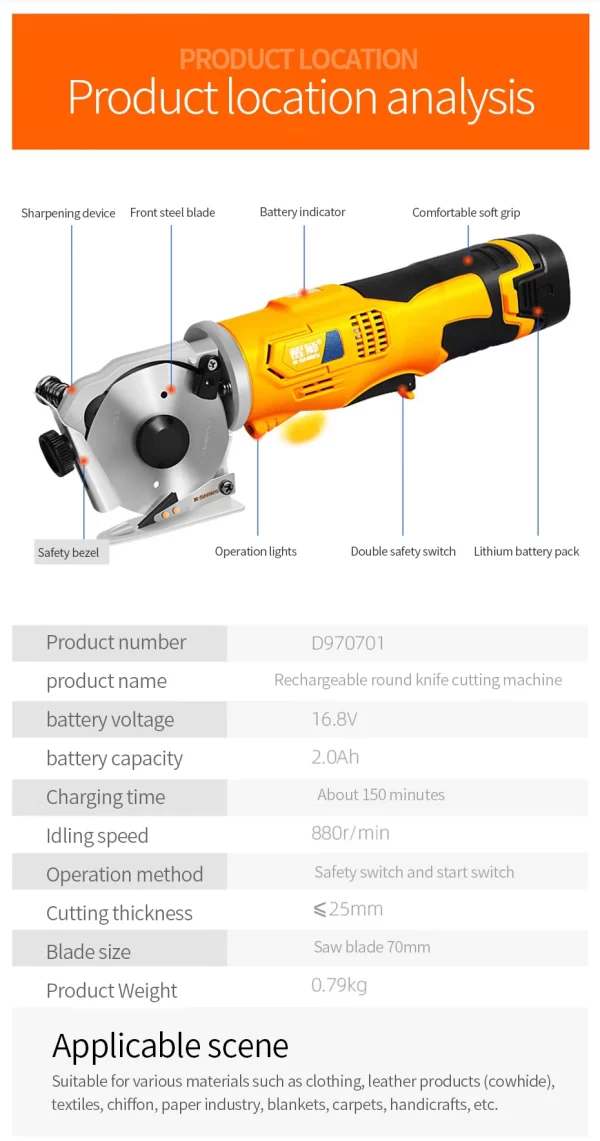 Electric Scissors Cloth Cutter Knife - Image 19
