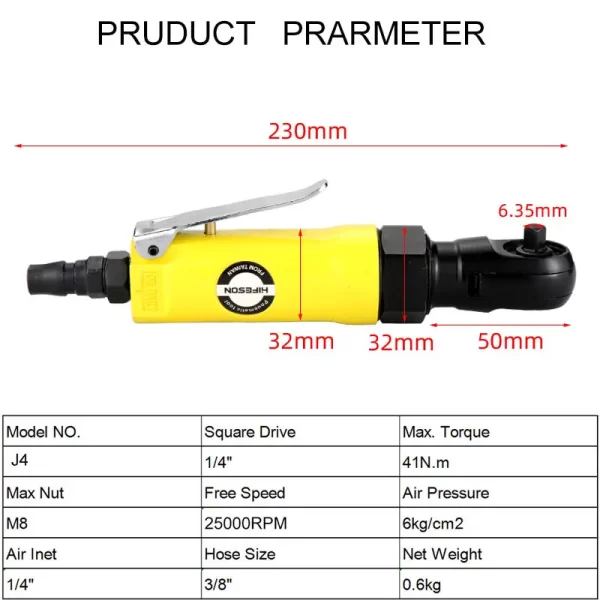 Pneumatic Air Ratchet Wrench Adjust Torque Spanner Wrenchs  1/2" 3/8" 1/4" - Image 22