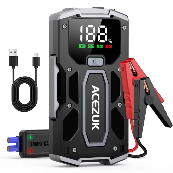 12800mAh Car Jump Starter Portable Power Bank - Image 7