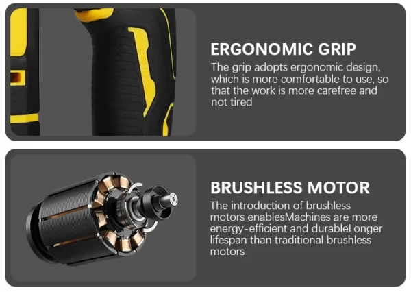 EGOD Brushless 15MM-50MM Nail Gun for Dewalt 20V Battery - Image 12