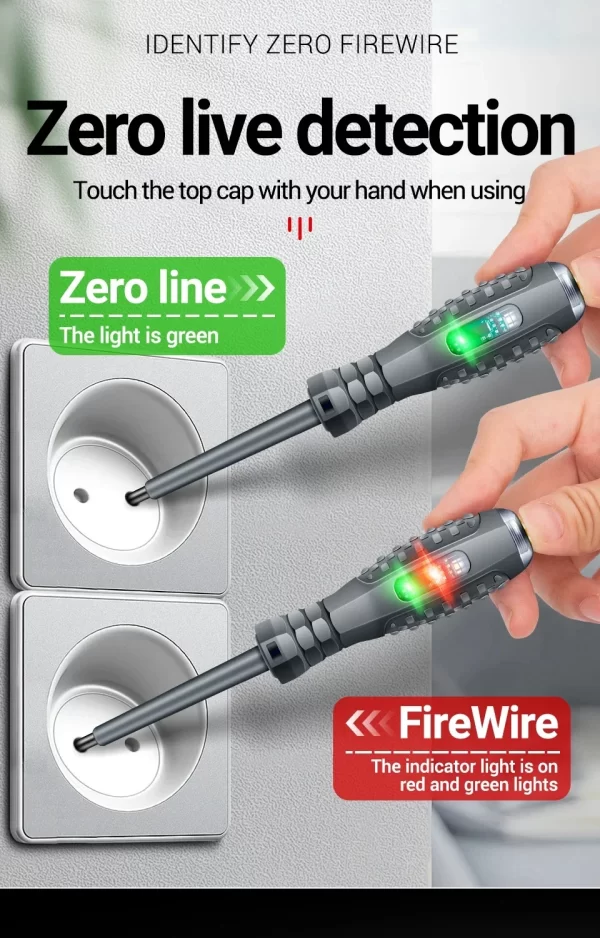 Multifunctional Electrician Test Screwdriver AC Non-contact Induction Test Pen - Image 13