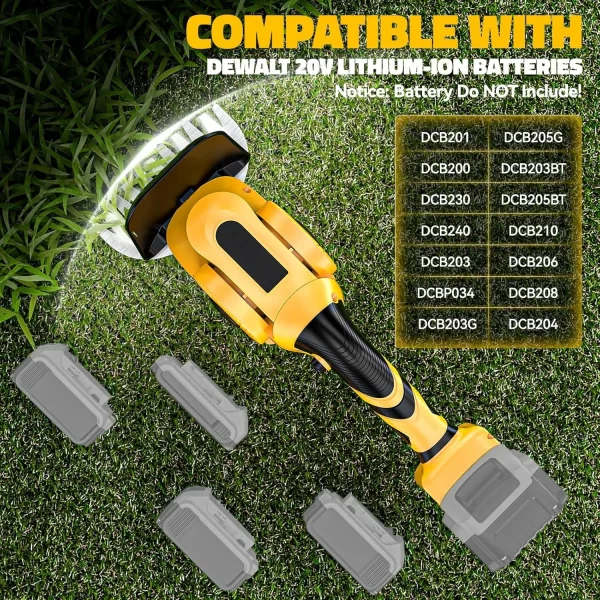 2 in 1 Cordless Electric Handheld Hedge Trimmer Hedge Trimmer for Dewalt 20V Battery - Image 9