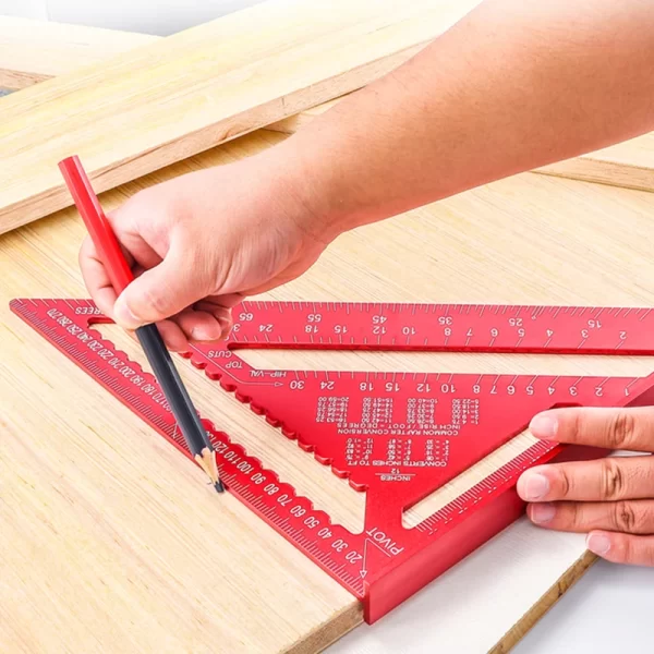 Woodworking Aluminum Alloy Triangle Gauges Measuring Gauging - Image 18