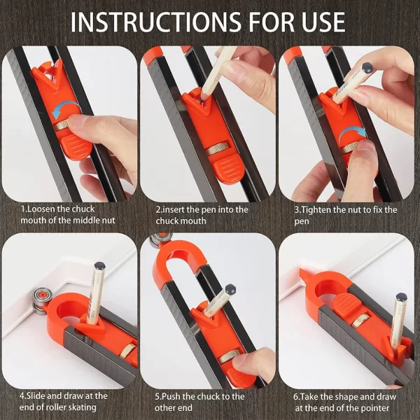 Contour Gauge Scribe Tool, Precise Profile Duplicator - Image 14