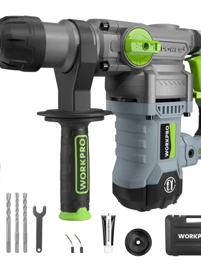 WORKPRO  12.5 AMP Heavy Duty Rotary Hammer Drill for Concrete