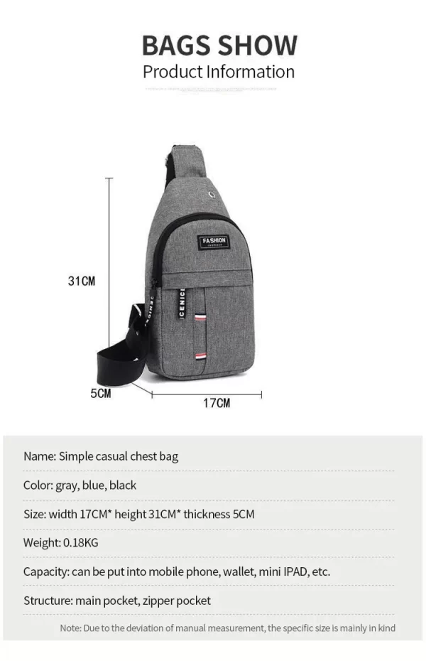 Men's Waterproof Large Capacity Fanny Pack - Image 9