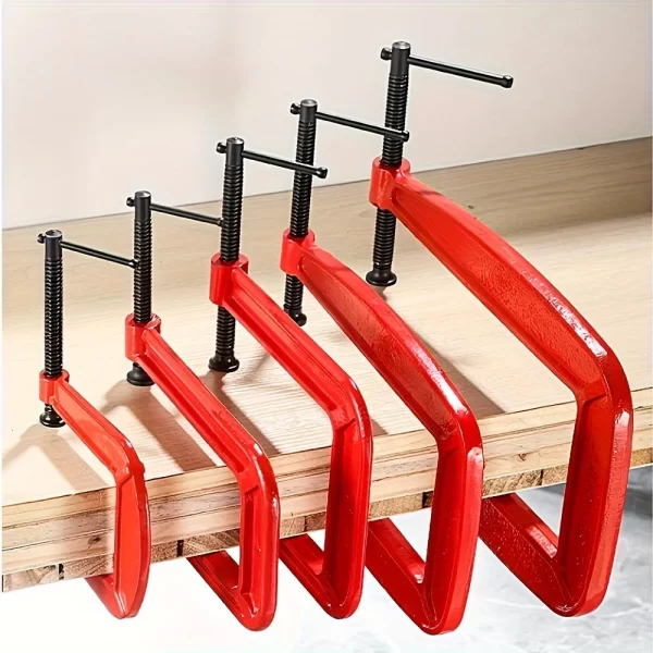 G Clamp Deep Reach C Clamp,4 Inch C-Clamp Set Industrial Strength C Clamps - Image 3