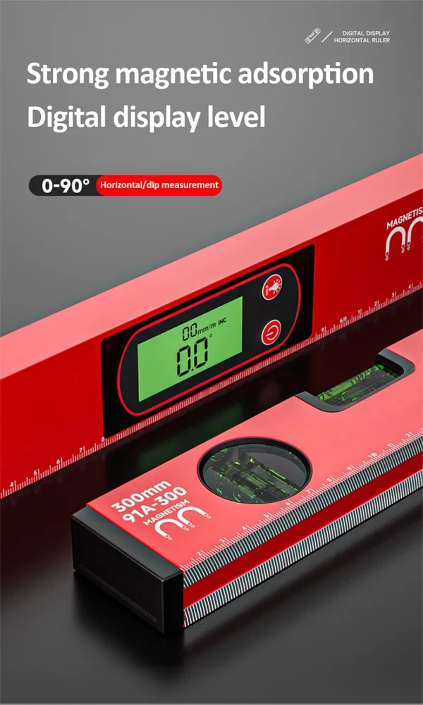 30/40/50cm Electronic Digital Display Level Ruler Magnetic - Image 9