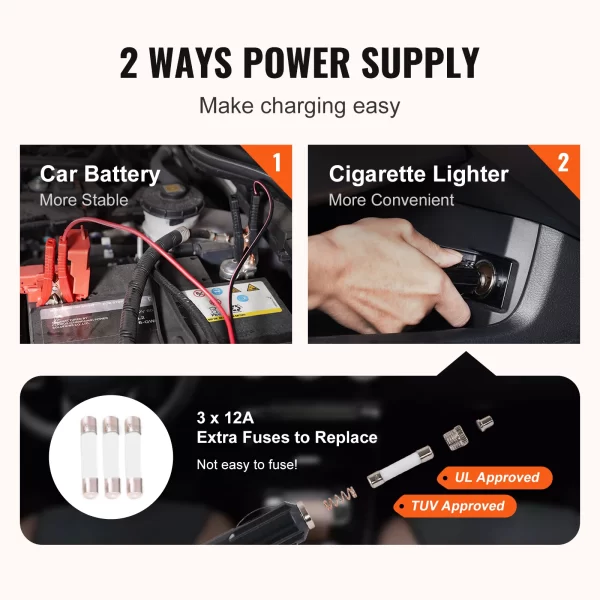 VEVOR Electric Car Jack 3 Ton Scissor Jack with Electric Impact Wrench 12V Portable Car Jack - Image 6