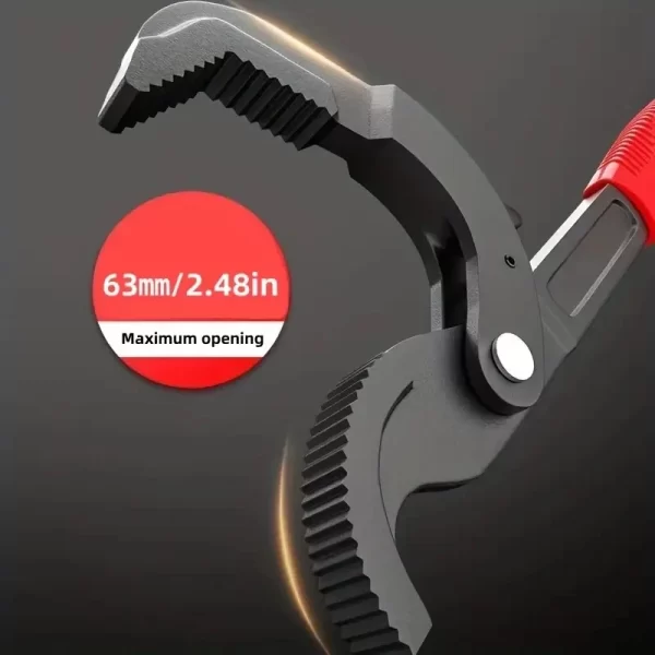 Multifunction Auto Power Grip Pipe Wrench Metal Self Adjusting Spanner - Image 3