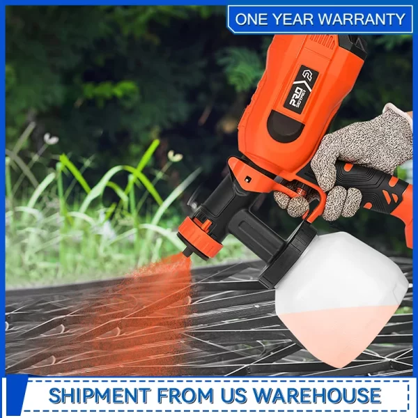 750W Paint Sprayer High Power HVLP Electric Spray Gun with - Image 8