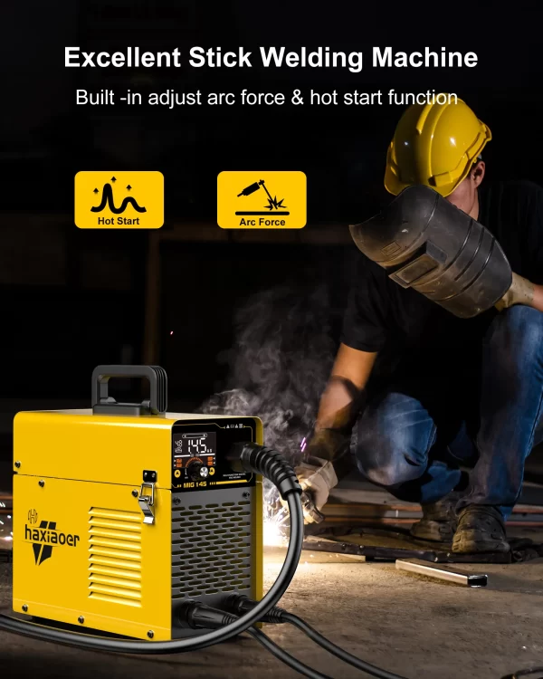 Haxiaoer MIG145 Welding Machine MMA/GASLESS MIG/LIFT TIG 120A Welder Flux Core Welder - Image 6