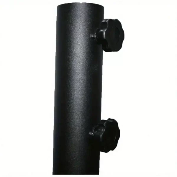26 lbs matte black round umbrella base base designed for patio tables, suitable for outdoor use on patios, decks, etc. - Image 3
