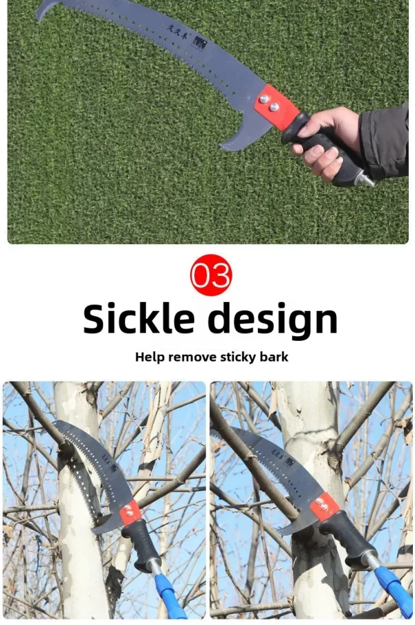 Multifunctional Stainless Steel Saw Strong Durable Garden Fruit Tree Telescopic Pole - Image 14