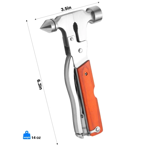 Multifunctional Car Safety Hammer Window Breaker , Multitool Outdoor Camping - Image 3