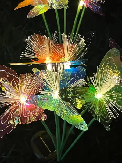Butterfly Garden Decor Swaying Solar LED Light