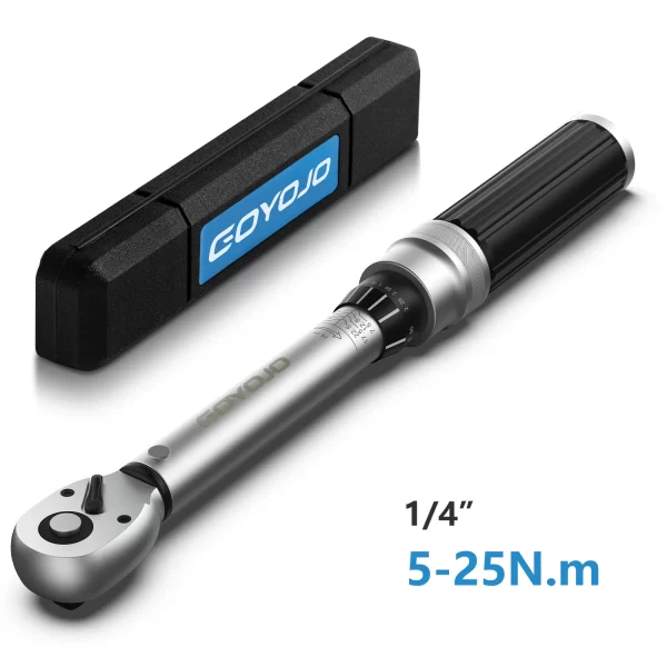 3/8” Torque Wrench 5-60N.m Square Drive Torques Key 1/4” Pro Torque Wrench 5-25N.m - Image 8