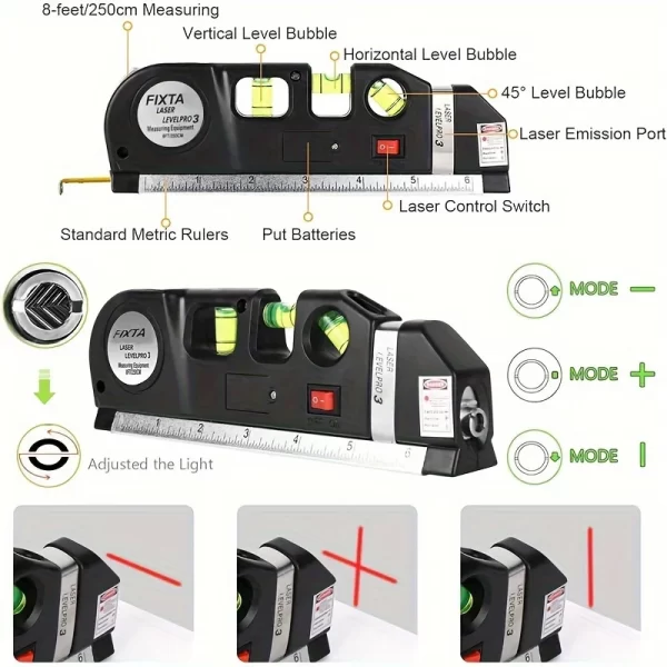 Easy to Use Laser Level Line Tool Multipurpose Laser Level - Image 8