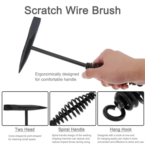 300g/500g Welding Hammers Slag Removal Tool Chipping Welding Slag Hammer - Image 14