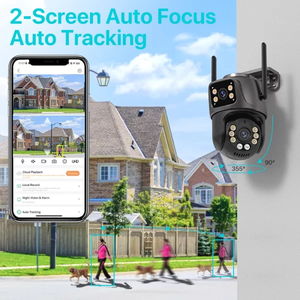 4K 8MP HD Wifi PTZ Camera Outdoor 4MP - Image 3