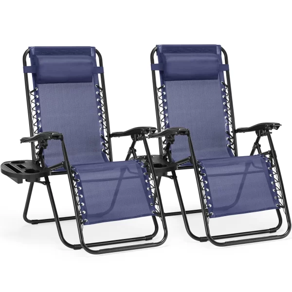 JHK Zero Gravity Set of 2 Portable Recliner - Image 8